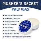 Musher's Secret Dog Paw Wax 60g – Moisturizing Dog Paw Balm – Helps Protect &