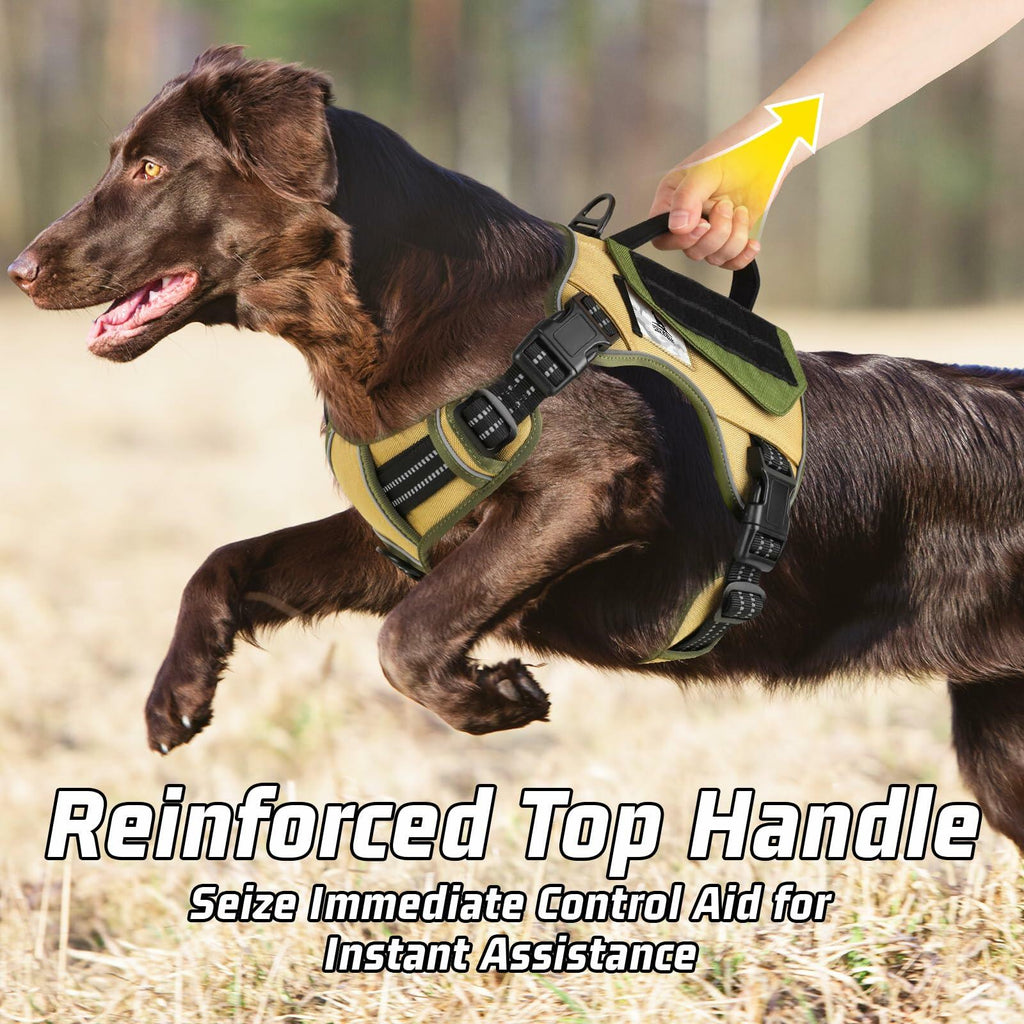 WINGOIN Tactical Dog Harness for Small Dogs, No Pull Harness with Handle 2