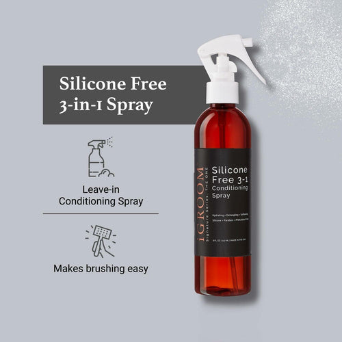 iGroom Silicone Free 3-1 Dog Conditioning/Detangling Spray, Luxury Pet Beauty