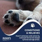 Musher's Secret Dog Paw Wax 60g – Moisturizing Dog Paw Balm – Helps Protect &
