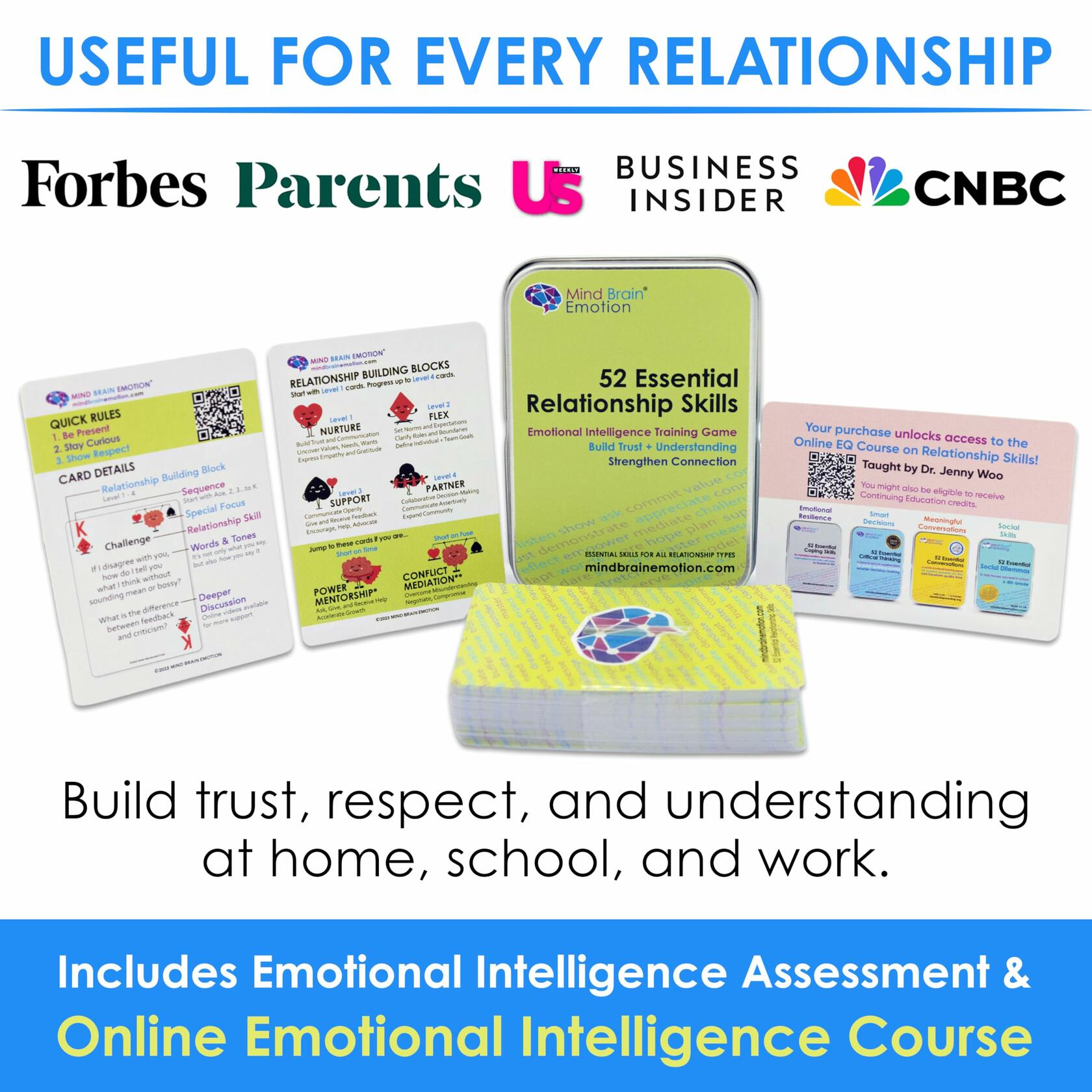 52 Essential Emotional Intelligence Training - Relationship Skills Card Game for