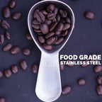 Coffee Scoop 2 Tbsp – Brushed Black, Stainless Steel – Precise Measuring Spoon