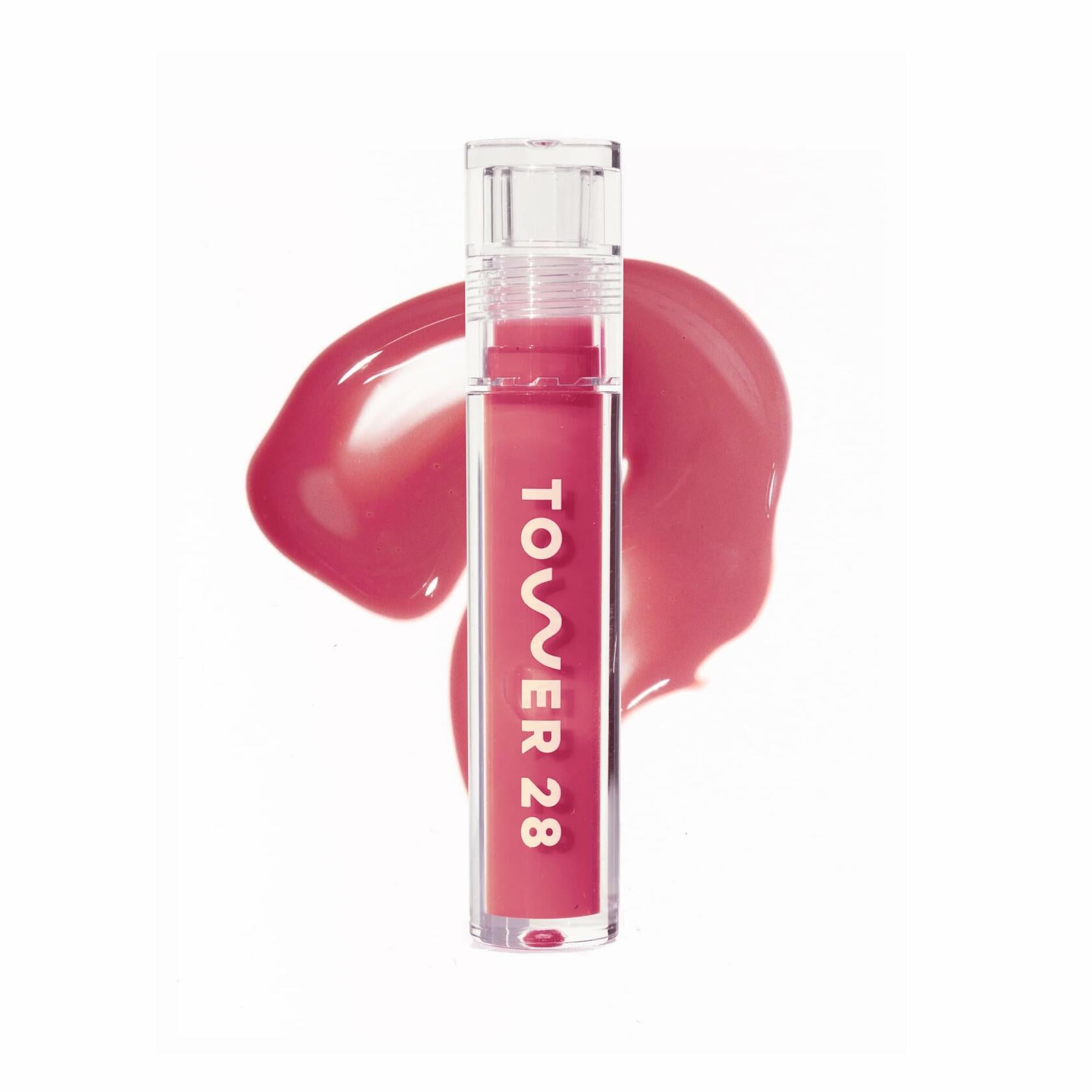 Tower 28 ShineOn Lip Gloss Jelly - Hydrating Tinted Lip Balm + Milky Gloss for