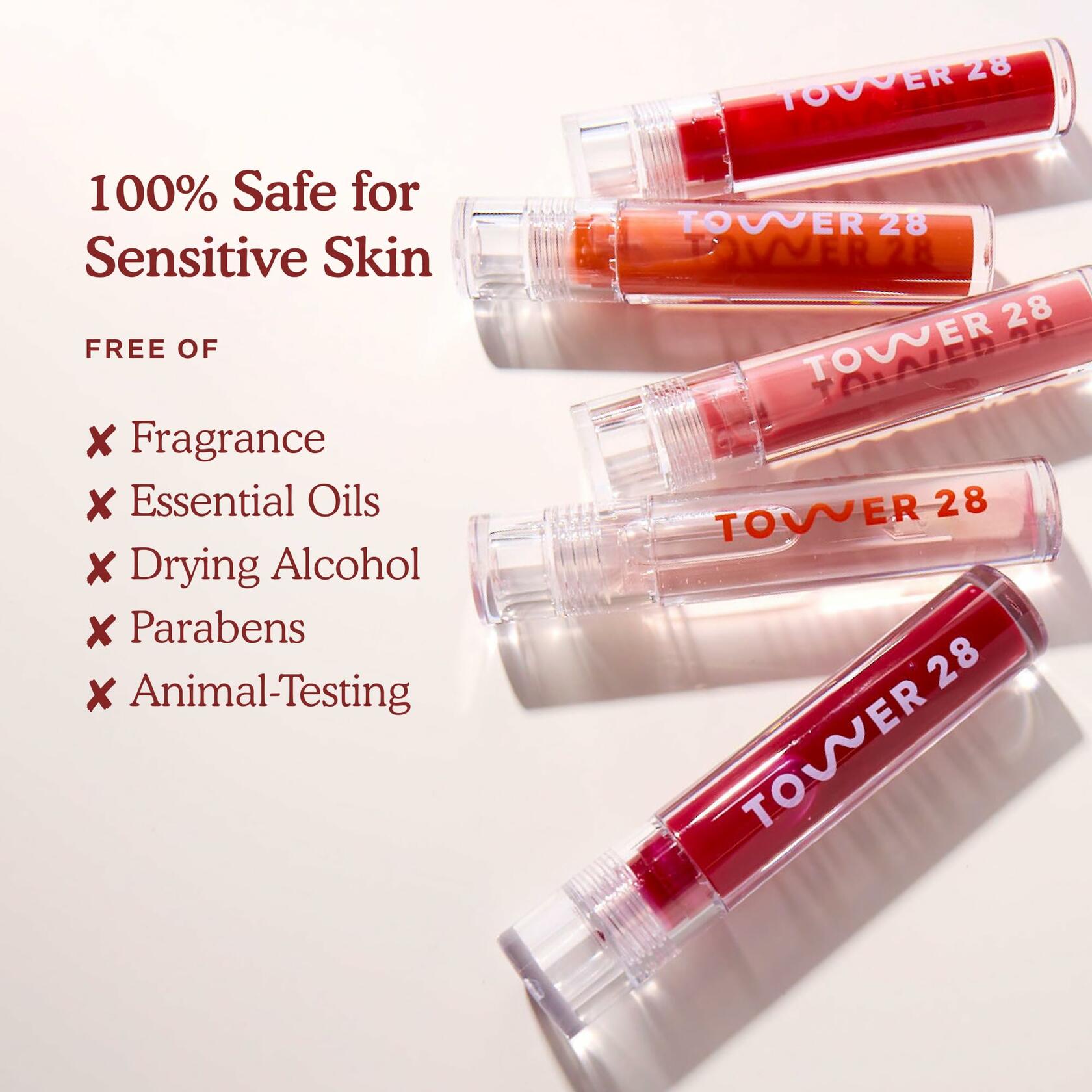 Tower 28 ShineOn Lip Gloss Jelly - Hydrating Tinted Lip Balm + Milky Gloss for