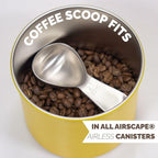 Coffee Scoop 2 Tbsp – Brushed Black, Stainless Steel – Precise Measuring Spoon