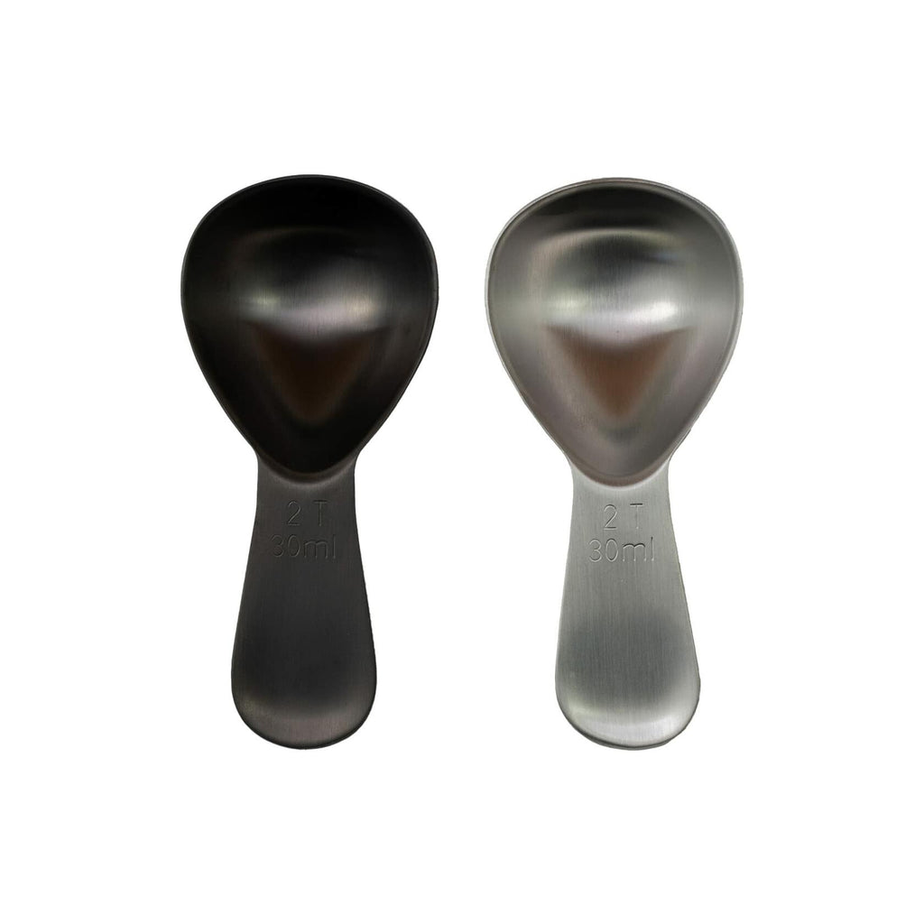 Coffee Scoop 2 Tbsp – Brushed Black, Stainless Steel – Precise Measuring Spoon