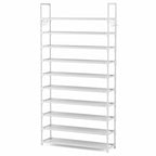 VTRIN 10 Tiers Shoe Rack Tall Large Capacity Wide Shoe Organizer Sturdy Shoe