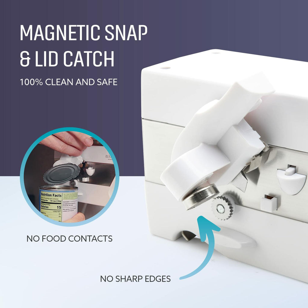 Elitra Home 3 in 1 Under the Cabinet Electric Can Opener, Blade Sharpener,