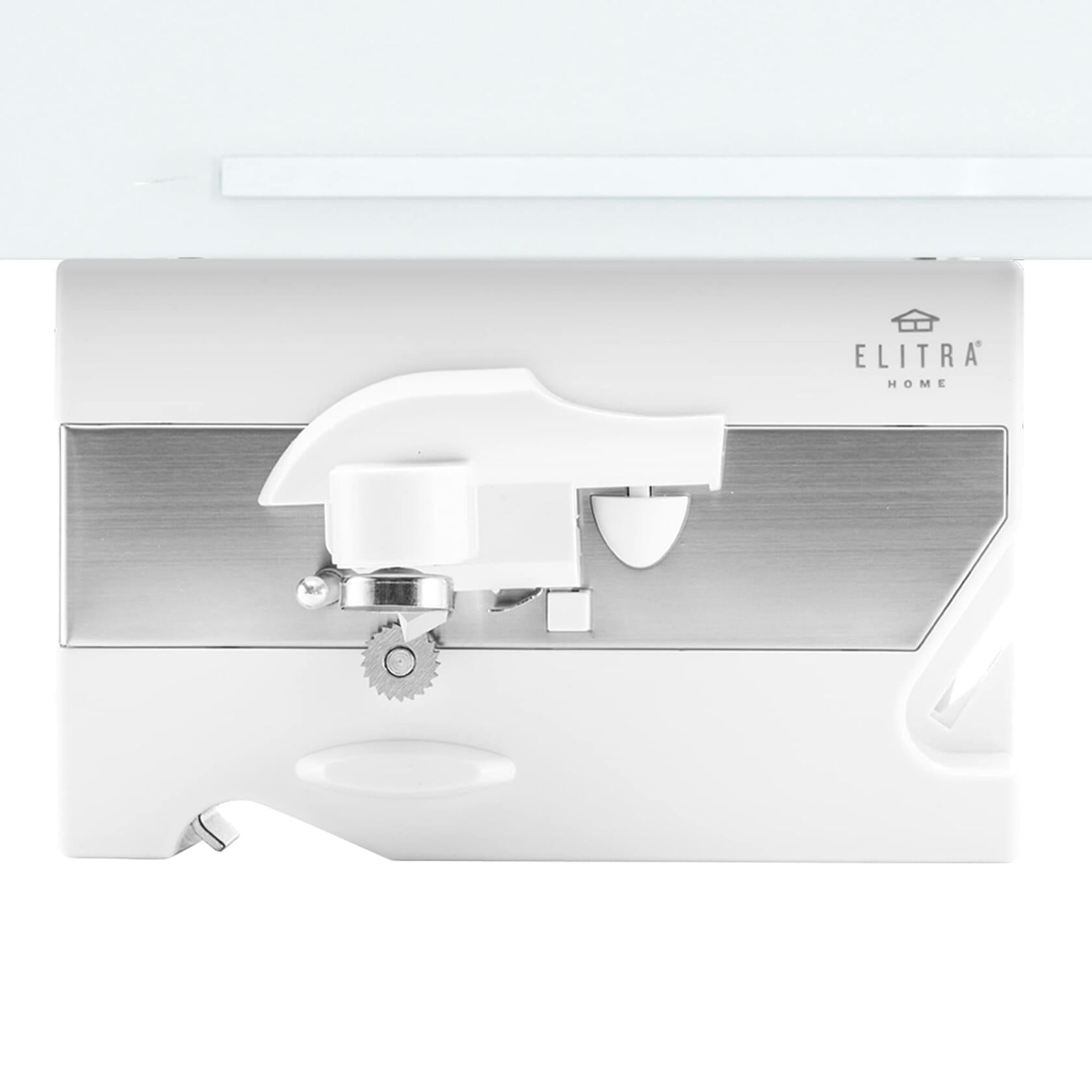 Elitra Home 3 in 1 Under the Cabinet Electric Can Opener, Blade Sharpener,