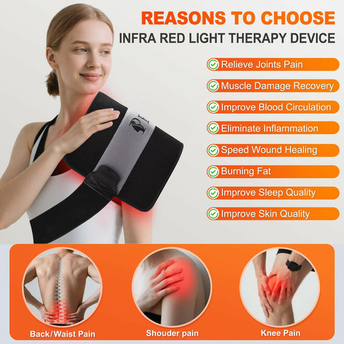 Pedete Red Light Therapy for Body, 24’’ x 12’’Large Infrared Light Therapy Pad