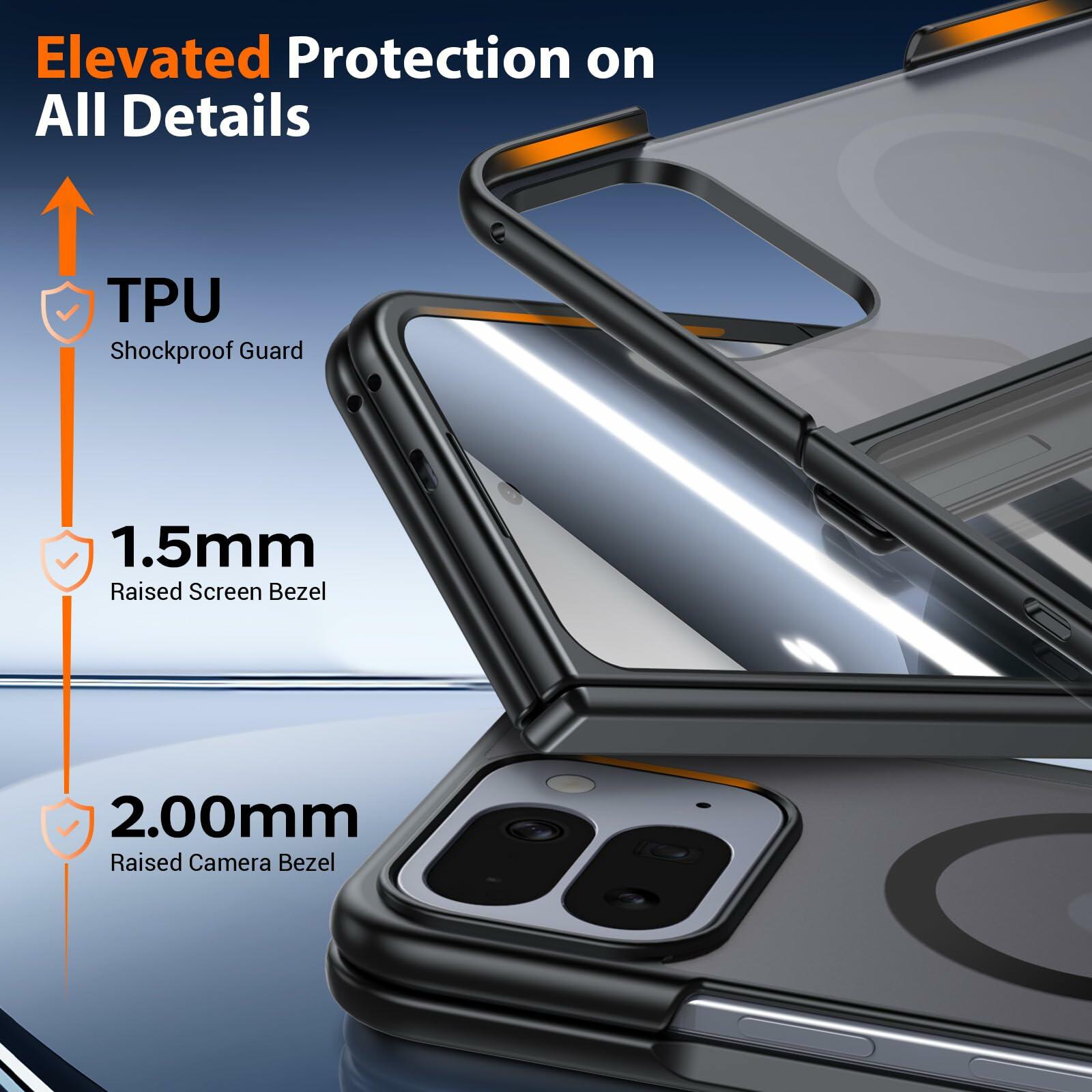 Magnetic for Google Pixel-10-Pro Fold Case: Compatible with MagSafe/Pixelsnap,