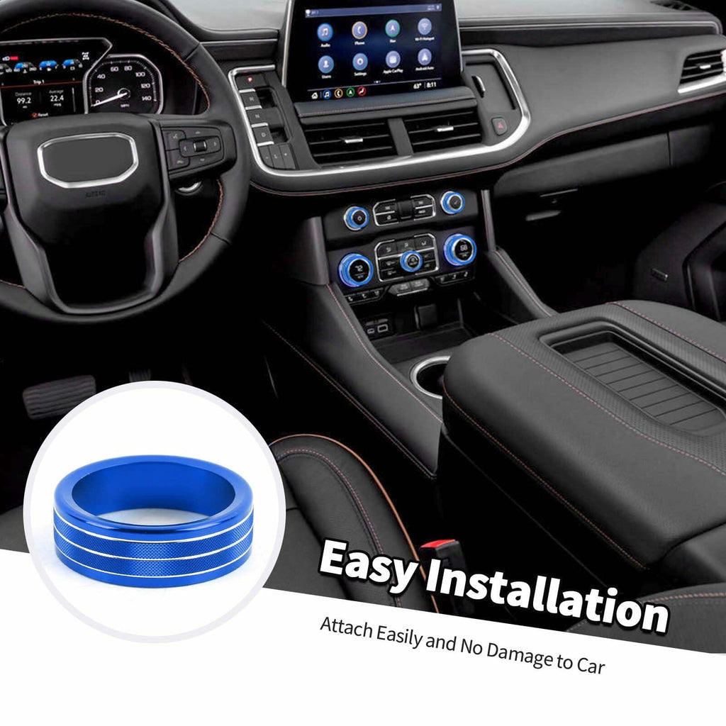 for 2019+ Silverado Knob Cover, Center Console Radio Volume Button Air Condition