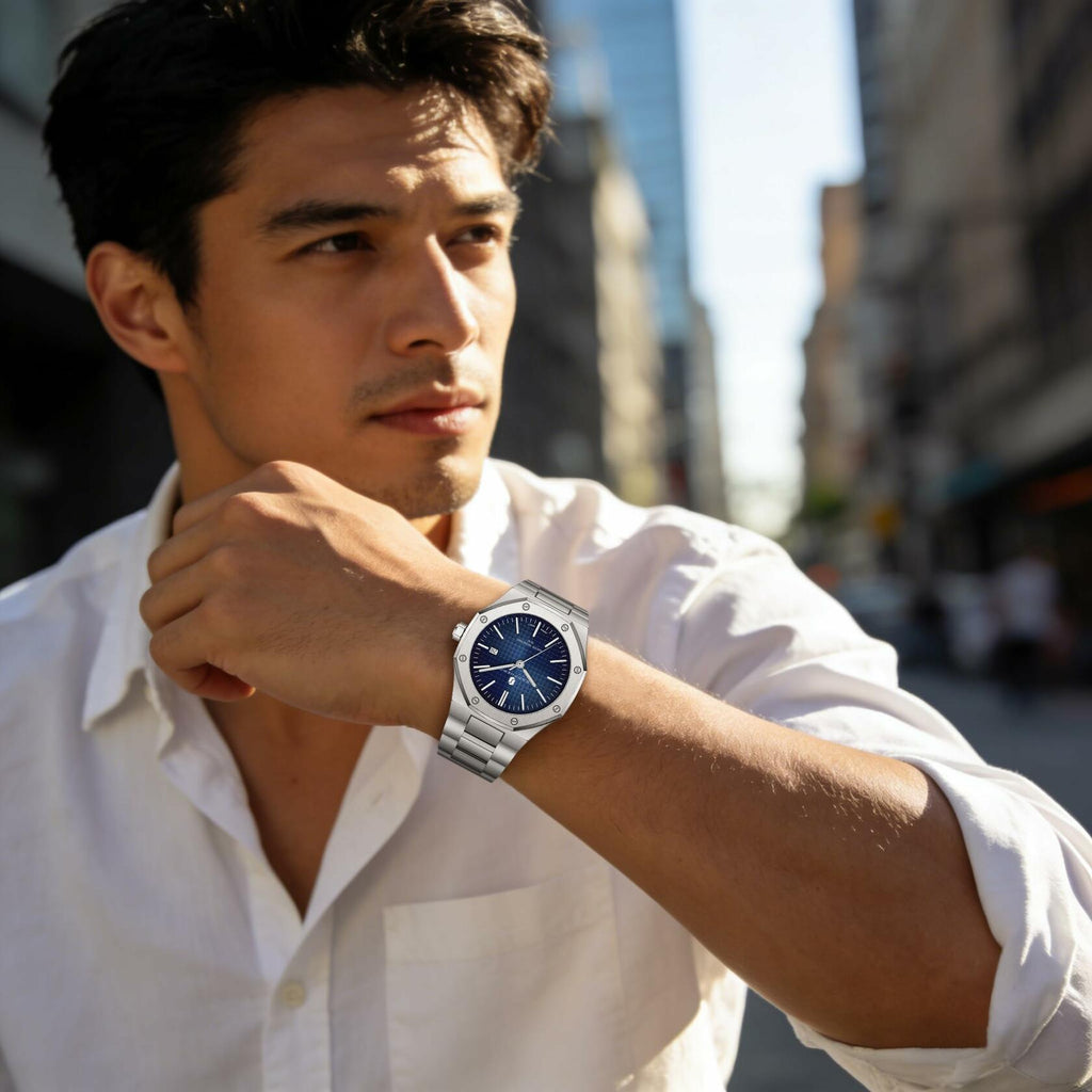 SAPPHERO Mens Watches Luxury Analog Quartz Watch for Men with Date Elegant Mens