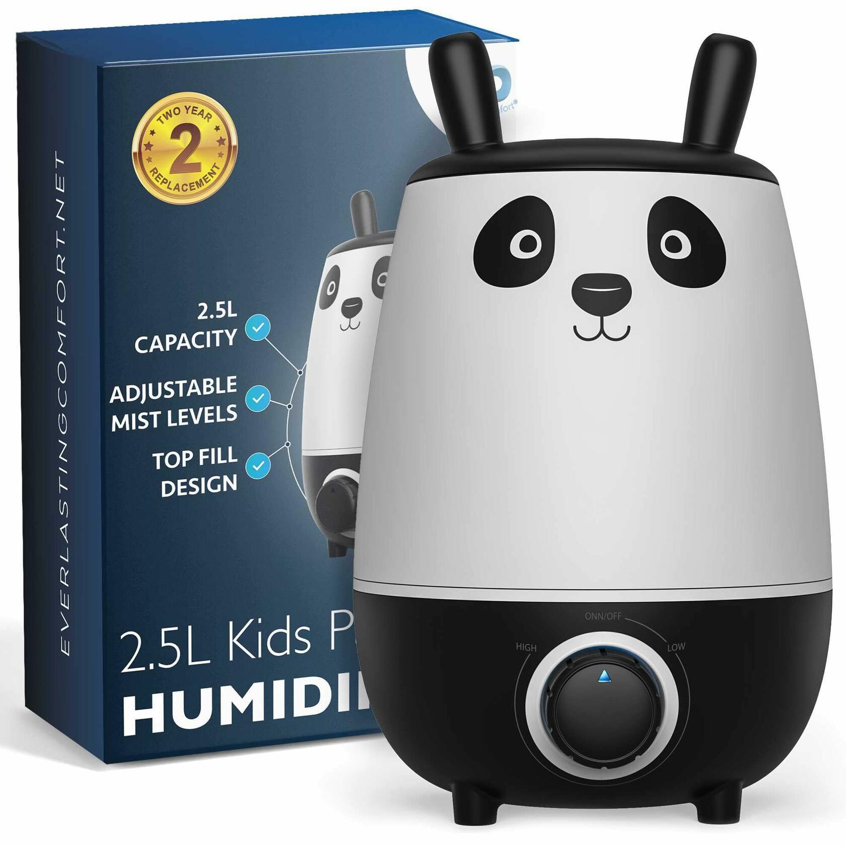 Everlasting Comfort 2.5L Kids Humidifiers for Bedroom - Easy to Clean 24HR