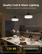 Govee Pendant Light for Kitchen Island, Three-Layer RGBIC Smart Lighting, Matter