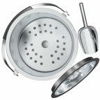 3.2L Double Wall Stainless Steel Ice Bucket with Lid,Scoop, Updated Insulated