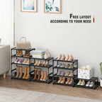 OYREL Shoe Rack Organizer 8 Tiers, Tall Shoe Racks Shelf Storage, 26-32 Pairs