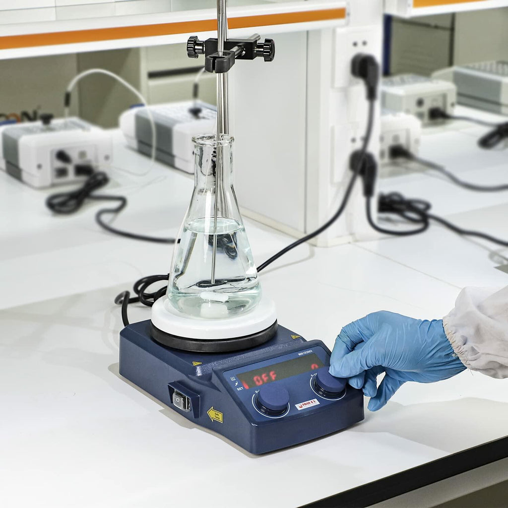 FOUR E'S SCIENTIFIC 5 Inch Magnetic Stirrer Hot Plate Max Temp 280℃/536°F | Max
