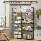 OYREL Shoe Rack Organizer 8 Tiers, Tall Shoe Racks Shelf Storage, 26-32 Pairs