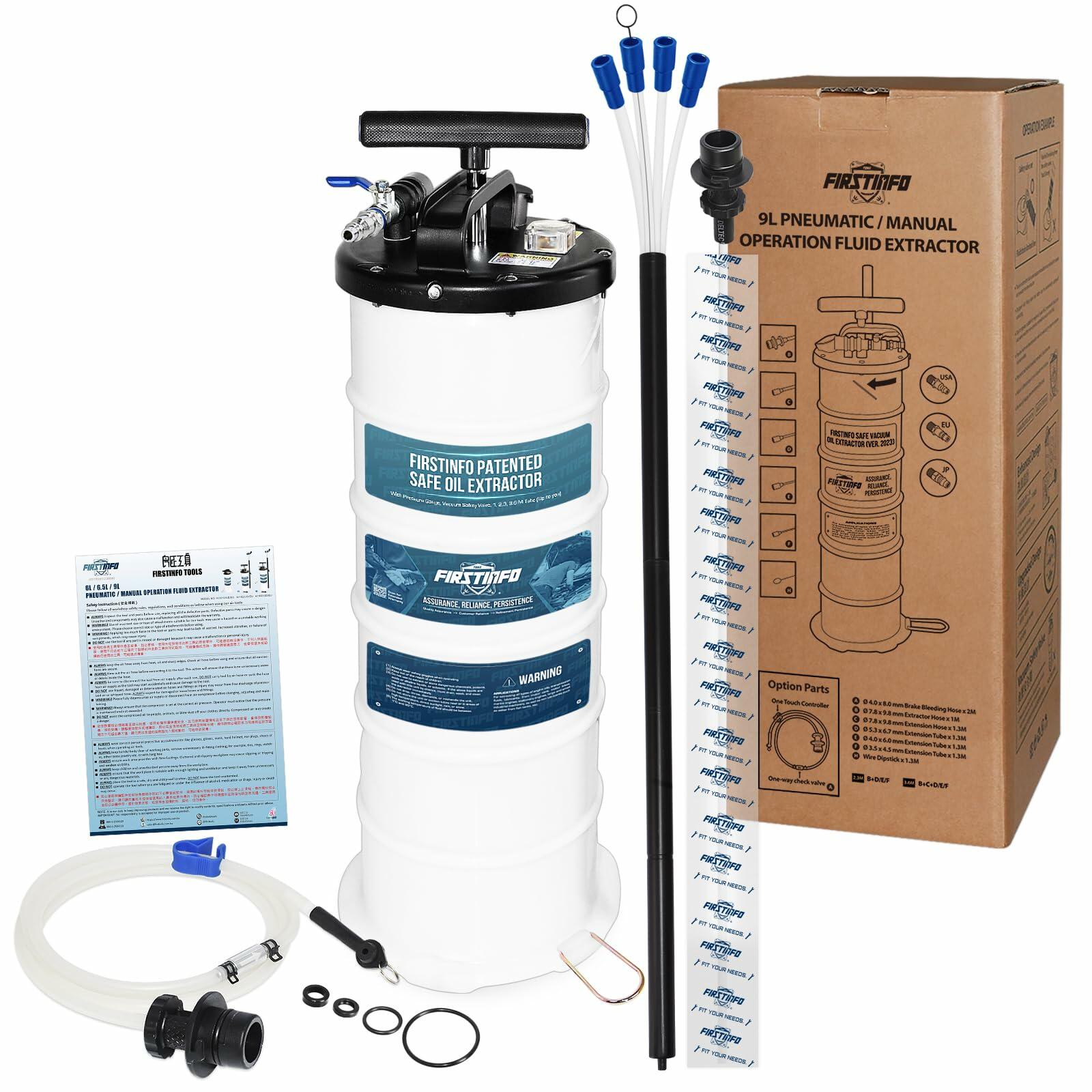 FIRSTINFO A1108US Patented Third Generation 9L Taiwan Pneumatic/Manual Oil