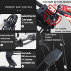 surwolf Archery Compound Bow Kit Steelball Bow Set Draw Weight 30-60Lbs, CNC