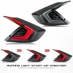 inginuity time LED Tail Lights For Honda Civic 10Th Gen Sedan 2016-2021 DRL
