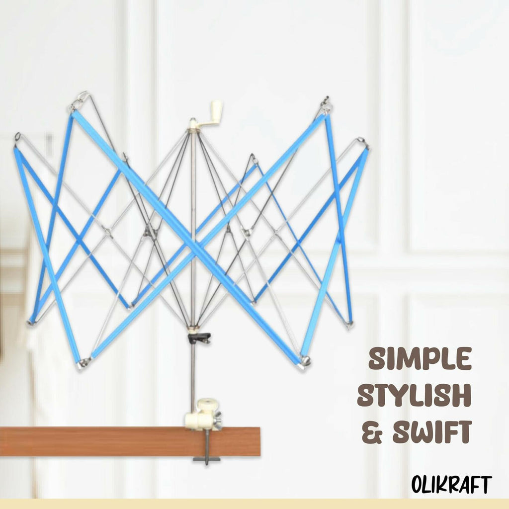 Olikraft Crochet Yarn Winder for Crocheting and Umbrella Swift (with Skein