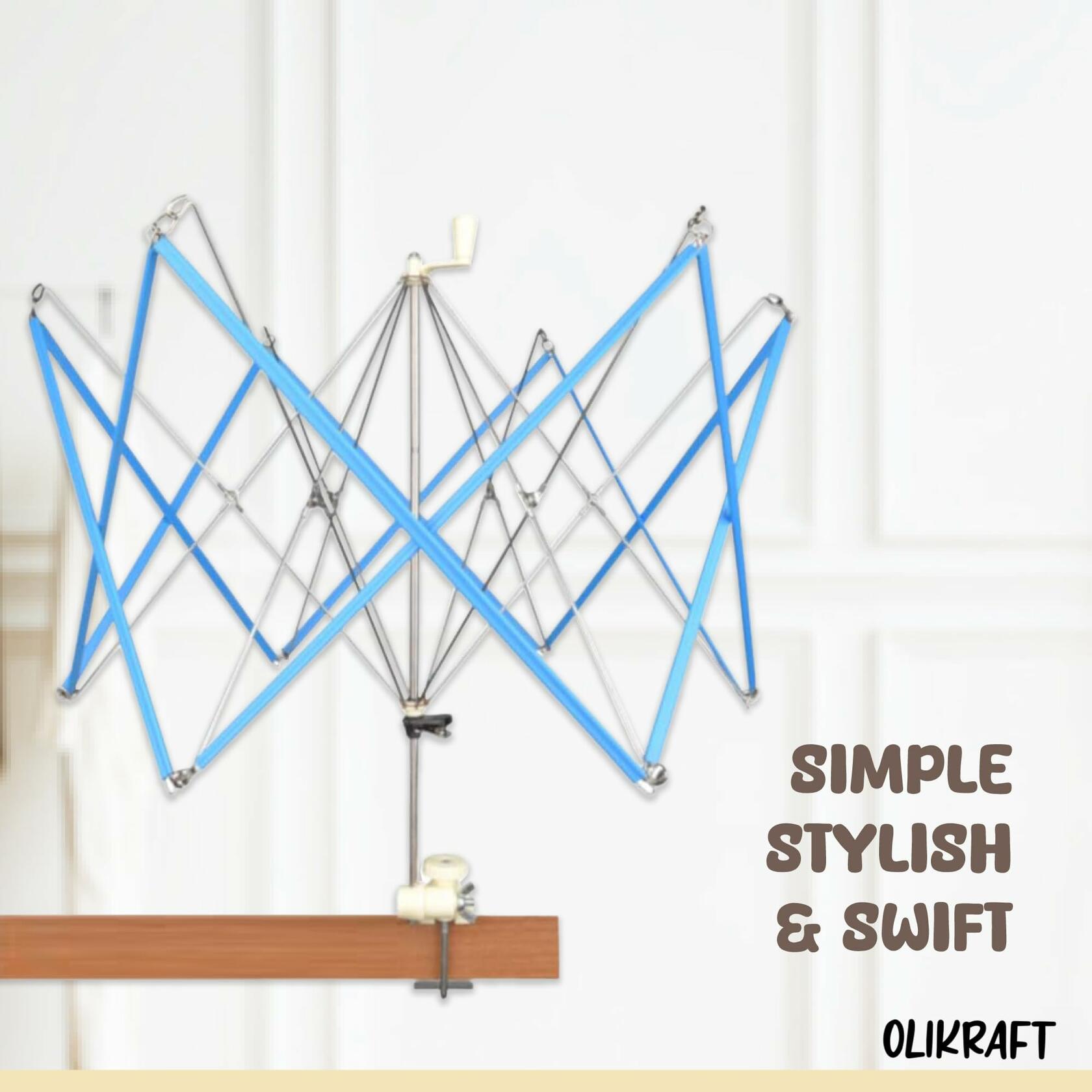 Olikraft Crochet Yarn Winder for Crocheting and Umbrella Swift (with Skein