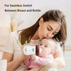 4 pack yanyoyo Natural Glass Baby Bottle for Breastfeeding Babies, 5.4oz