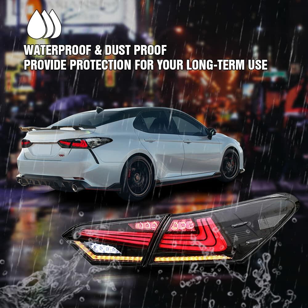 New Taillights for Toyota Camry Tail Light Assembly 2018-2023 SE XSE LE XLE TRD