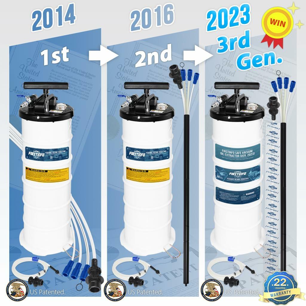 FIRSTINFO A1108US Patented Third Generation 9L Taiwan Pneumatic/Manual Oil