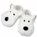 Vegove Furry Dog Slippers for Women, Cute Cozy Fluffy Highland Terrier Puppy