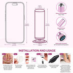 LIONVISON Electric Foot Callus Remover: Adjustable Speed Foot File for Cracked