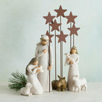 Willow Tree Metal Star Backdrop, Designed for Classic Nativity Collection, Stand