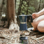 GROSCHE Milano Stovetop Espresso Maker Moka Pot 3 espresso Cup - 5 oz, Blue