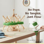 Olikraft Wooden Yarn Swift | Lightweight Reverse Yarn Umbrella Swifts | Ball