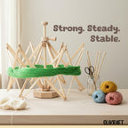 Olikraft Wooden Yarn Swift | Lightweight Reverse Yarn Umbrella Swifts | Ball