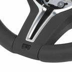 UPALDHOU Upgrade F80 M3 Style Steering Wheel, Full Leather with Paddle Shifters and Multifunction Buttons, Fit for 1 2 3 4 Series X1 X3 X4 X5 X6 2012-2020