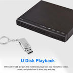 ACAGALA DVD-225 Home DVD Player DVD CD Disc Player Digital Multimedia Player AV Output with Remote Control