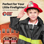 Nicky Bigs Novelties Morph Firefighter Helmet, Fireman Hat For Kids, Fighter Hat, Firefighter Accessories Kids For Fire Fighter Costume Boys