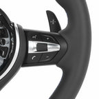 UPALDHOU Upgrade F80 M3 Style Steering Wheel, Full Leather with Paddle Shifters and Multifunction Buttons, Fit for 1 2 3 4 Series X1 X3 X4 X5 X6 2012-2020