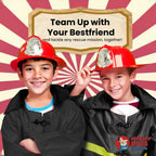 Nicky Bigs Novelties Morph Firefighter Helmet, Fireman Hat For Kids, Fighter Hat, Firefighter Accessories Kids For Fire Fighter Costume Boys