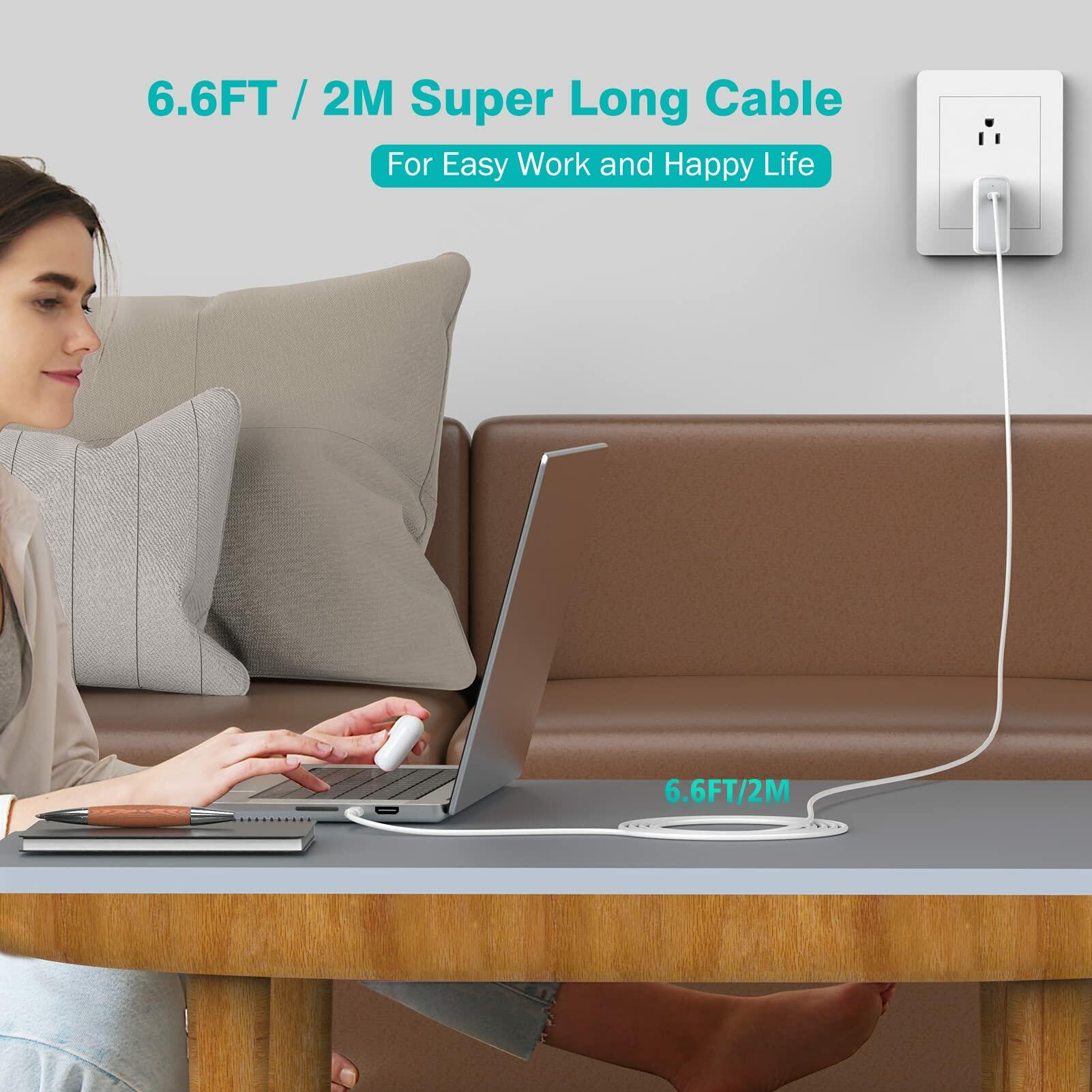USB C to USB C Cable 100W for MacBook Pro/Air Charger, iPad Pro 13/12.9/11 inch,