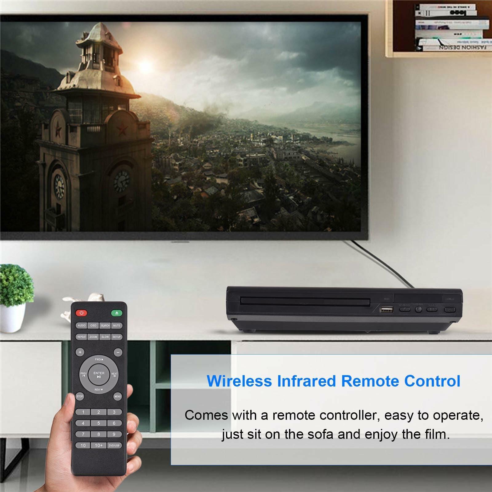 ACAGALA DVD-225 Home DVD Player DVD CD Disc Player Digital Multimedia Player AV Output with Remote Control