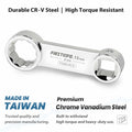 FIRSTINFO F3451A Taiwan 3/8-inch Drive Torque Adapter Set, 12-Point Box End, 10 to 19mm, Metric, 10-Piece with CR-V Construction | Blow Case and Mechanic's Tray