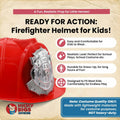 Nicky Bigs Novelties Morph Firefighter Helmet, Fireman Hat For Kids, Fighter Hat, Firefighter Accessories Kids For Fire Fighter Costume Boys