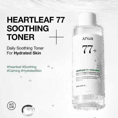 Anua Heartleaf 77 Soothing Toner, Moisturizing & Calming Facial Toner for Glass
