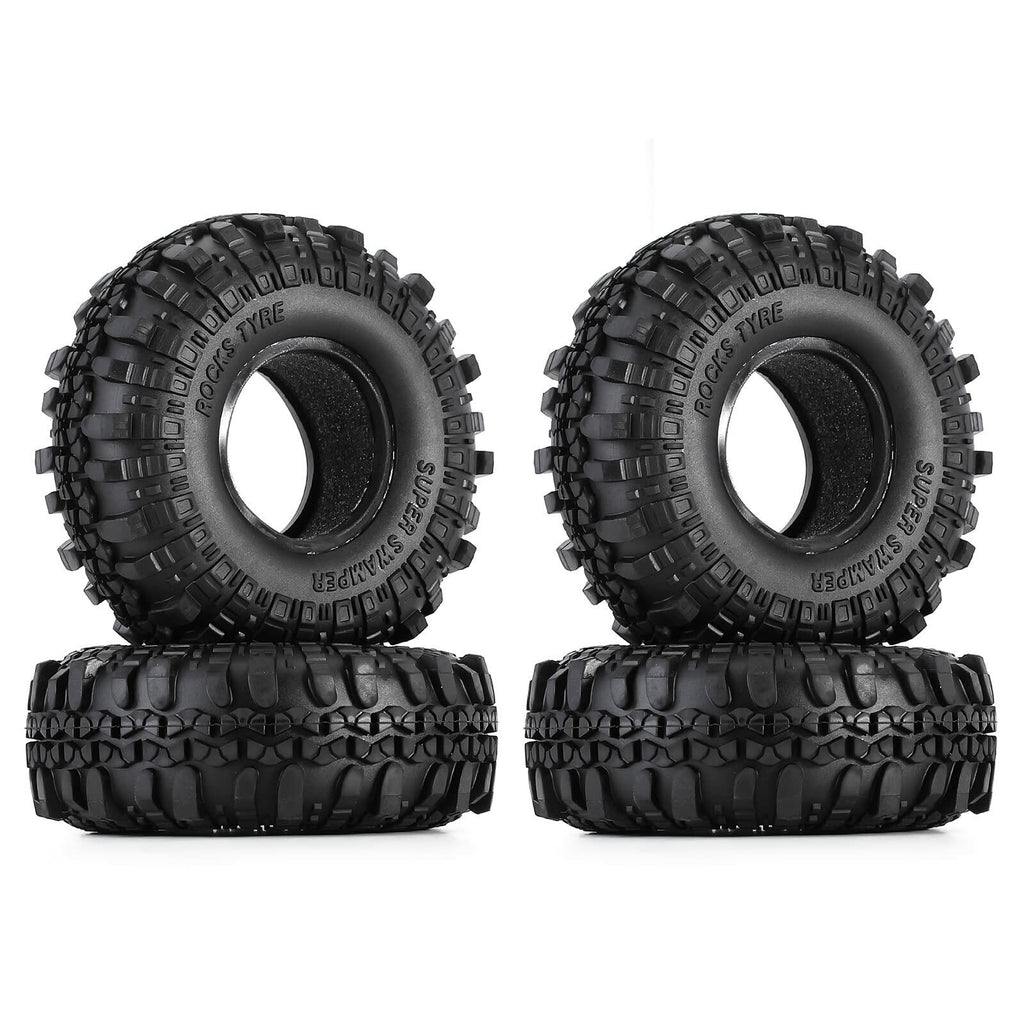 INJORA Silicone Rubber Inserts Foam and 1.9 Tires for 1/10 RC Crawler Upgrade