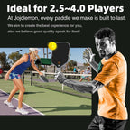 JOJOLEMON Pickleball Paddles, Raw Carbon Fiber Rackets with 16mm Polymer Honeycomb Core, Hybrid Racquet Designed for Ultimate Spin & Consistency - USAPA Approved