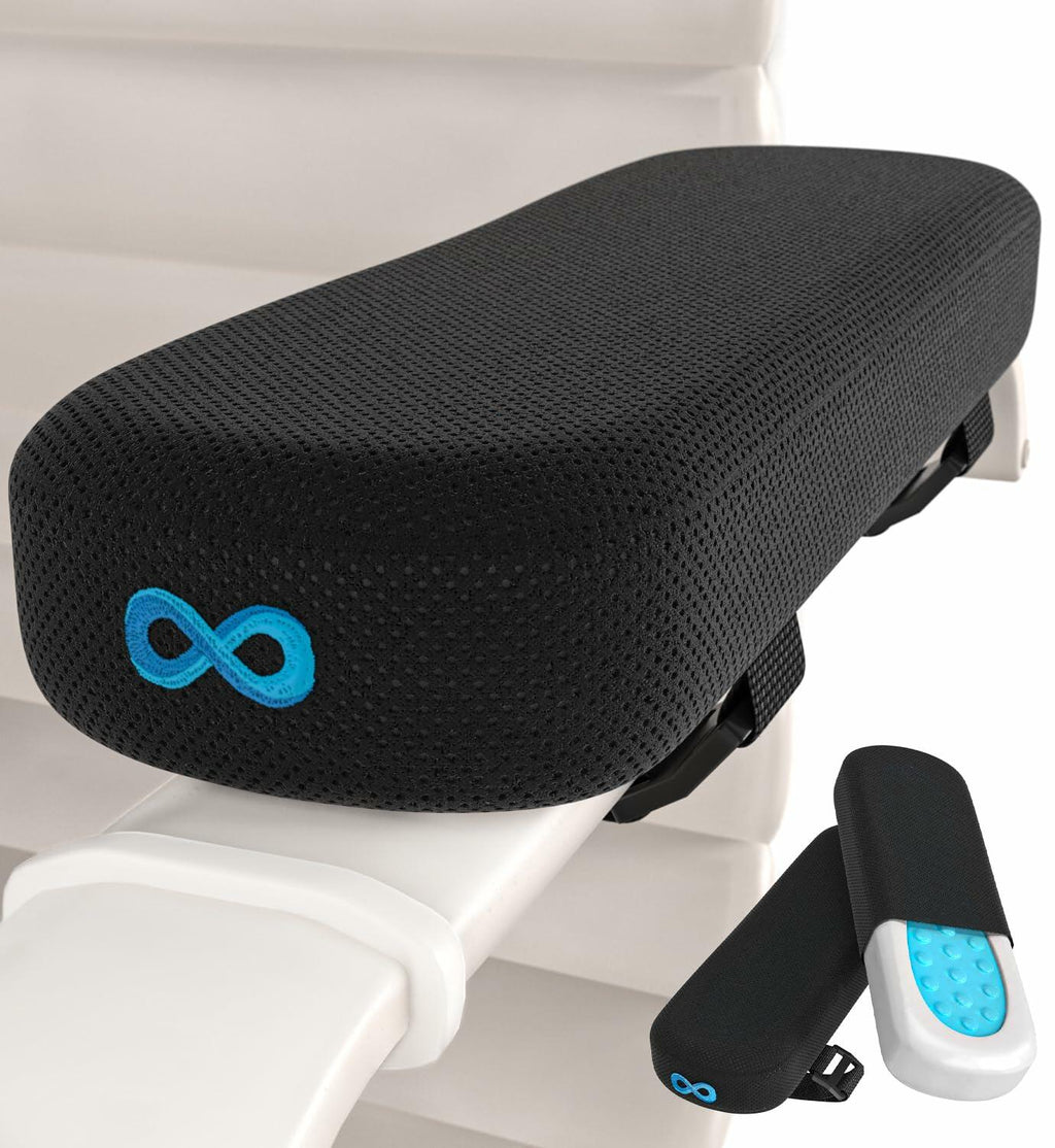 Everlasting Comfort Elevate Series Office Chair & Wheelchair Arm Pads - Memory Foam ArmRest Covers for Desk, Gaming Chair, Arm Pillow Seat Cover Cushions & Protectors to Relieve Pressure for Elbows